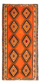 Runner Kelim-matta - gammal - 290 x 140 cm - flerfärgad