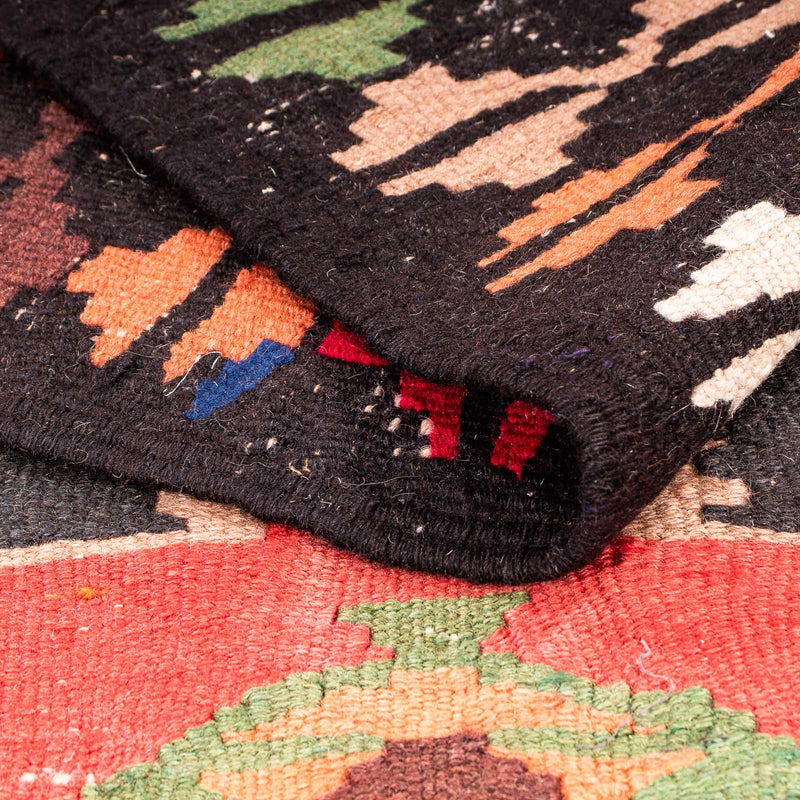 Runner Kelim-matta - gammal - 330 x 137 cm - flerfärgad