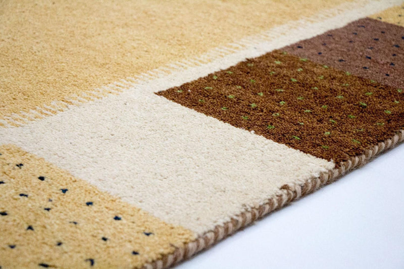 Gabbeh-matta - Indus - 239 x 174 cm - guld