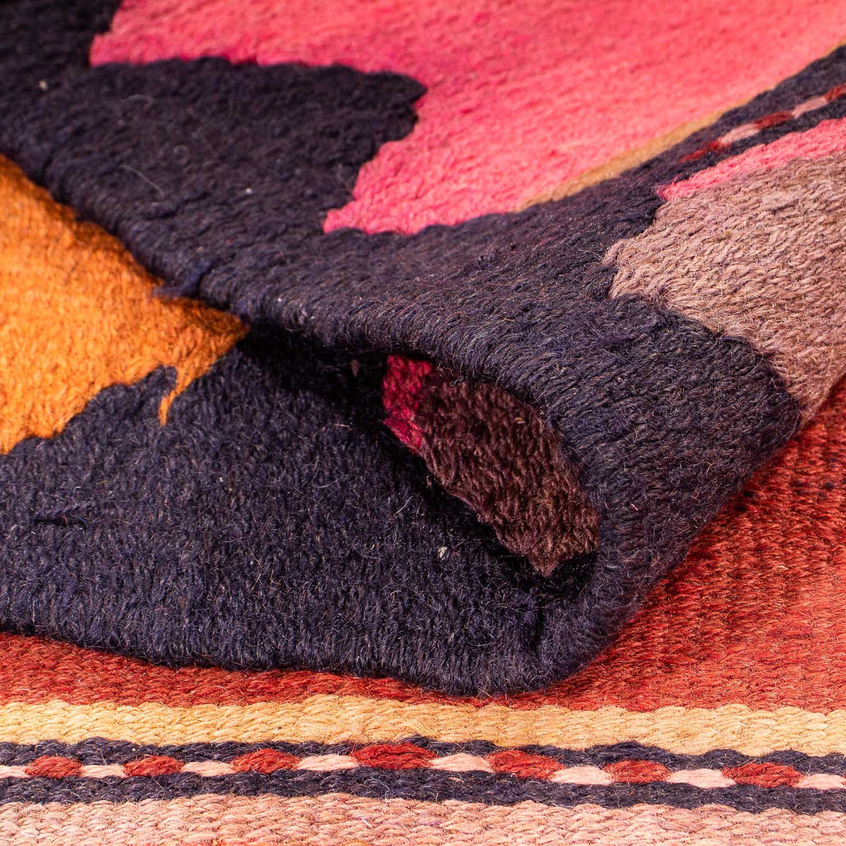 Runner Kelim-matta - gammal - 290 x 155 cm - flerfärgad