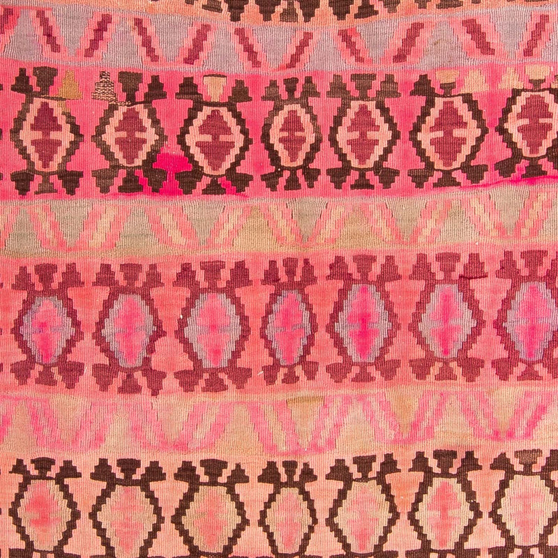 Runner Kelim-matta - gammal - 390 x 178 cm - flerfärgad