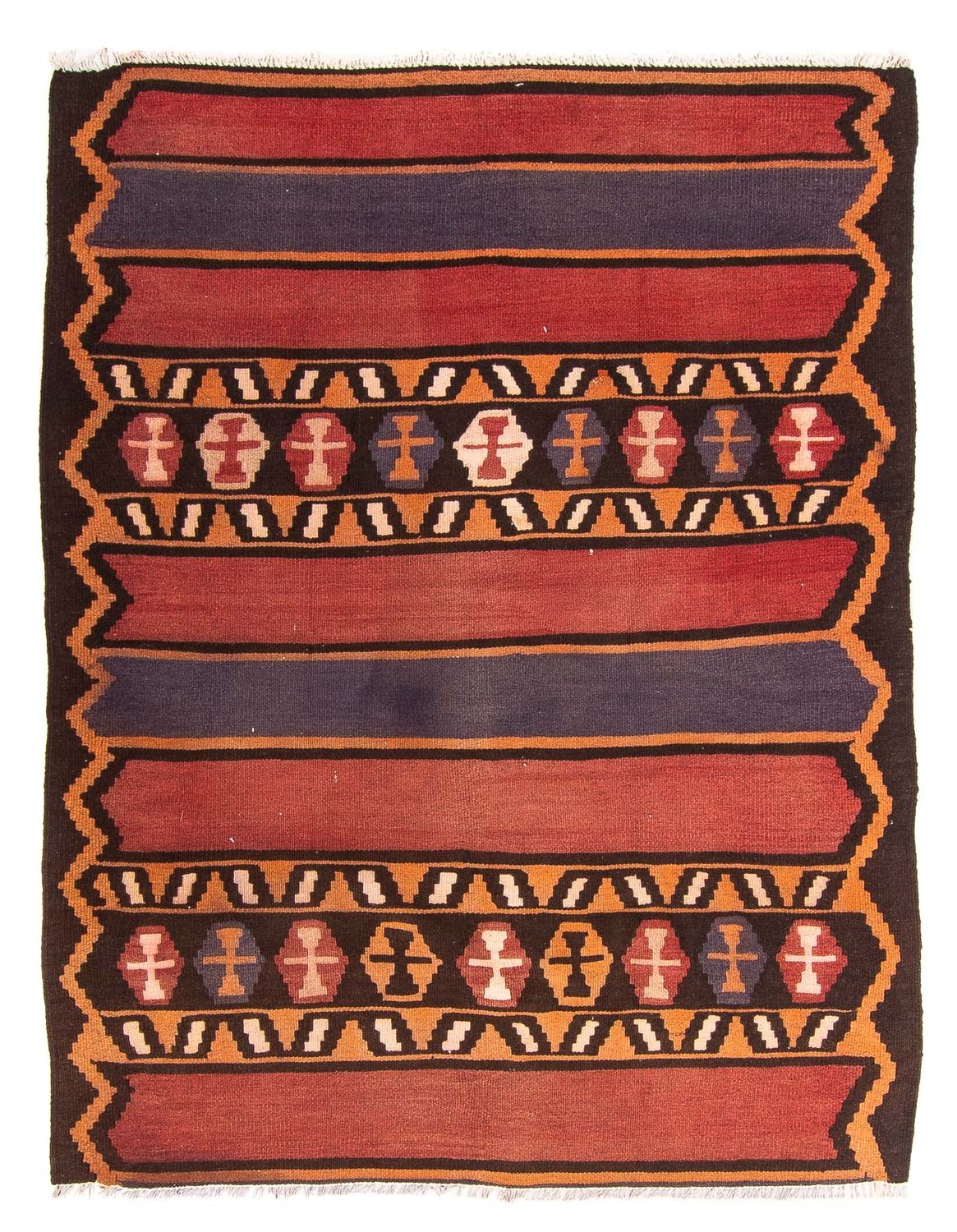 Kelim-matta - gammal - 180 x 140 cm - flerfärgad