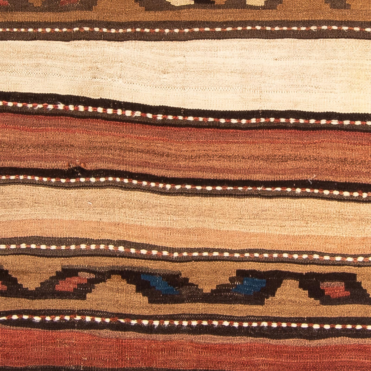 Runner Kelim-matta - gammal - 290 x 90 cm - flerfärgad