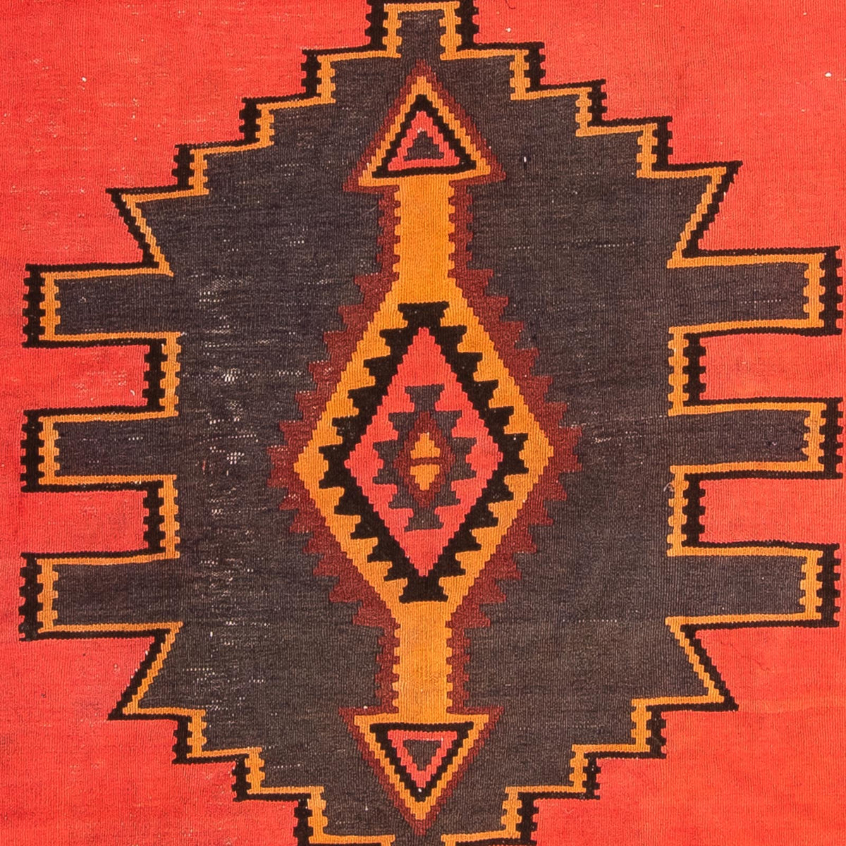 Runner Kelim-matta - gammal - 290 x 150 cm - flerfärgad