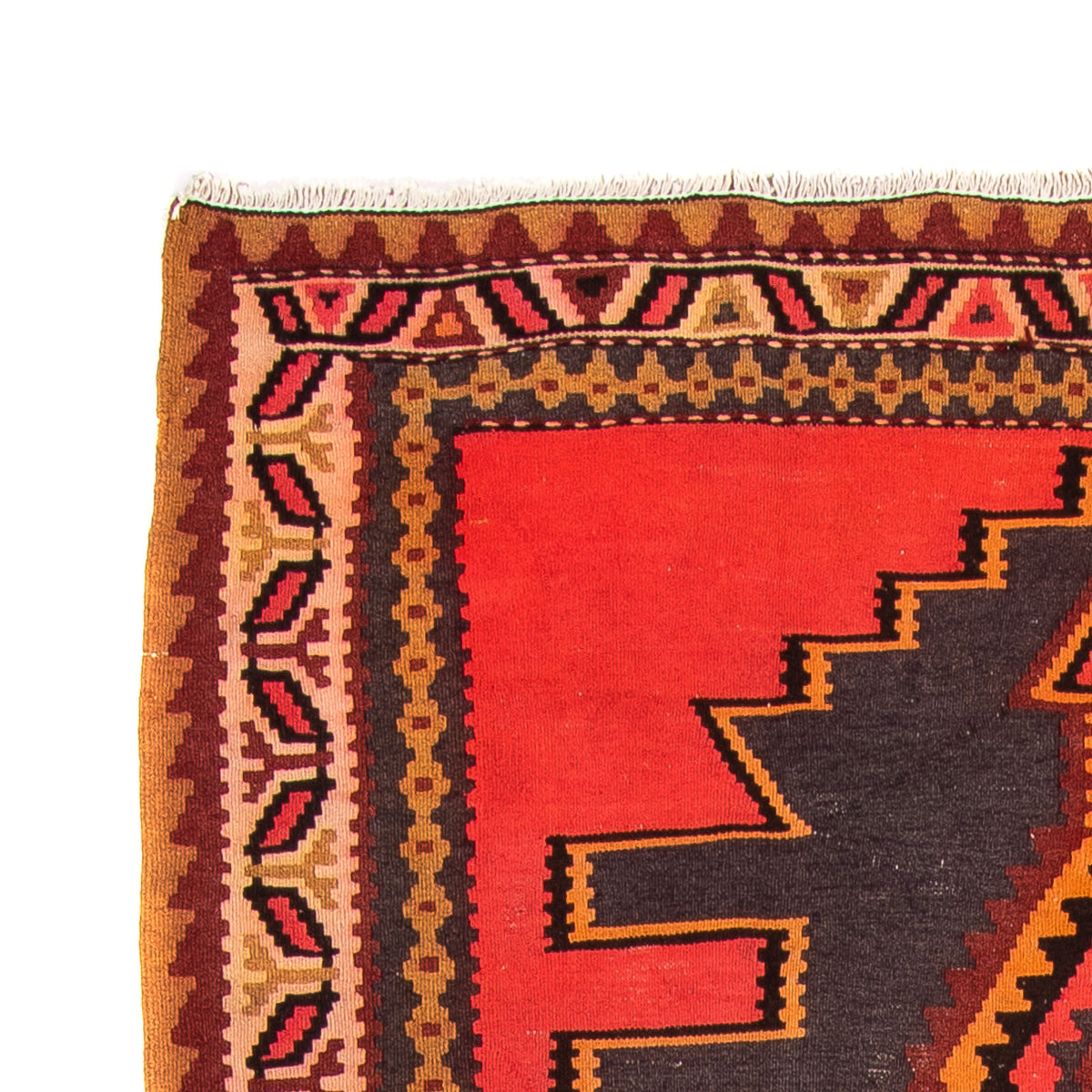 Runner Kelim-matta - gammal - 290 x 150 cm - flerfärgad