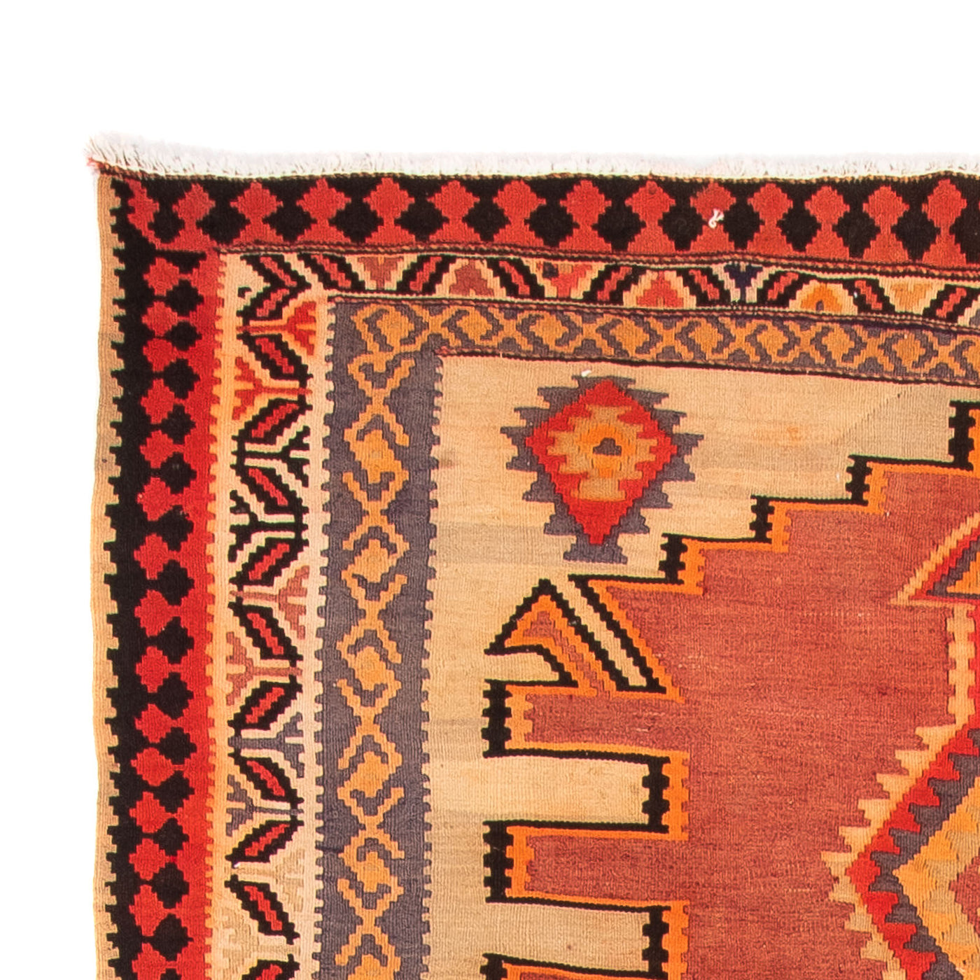 Runner Kelim-matta - gammal - 300 x 150 cm - flerfärgad