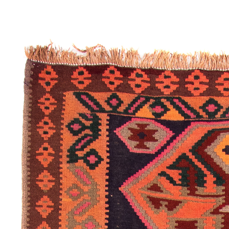 Runner Kelim-matta - gammal - 320 x 145 cm - flerfärgad