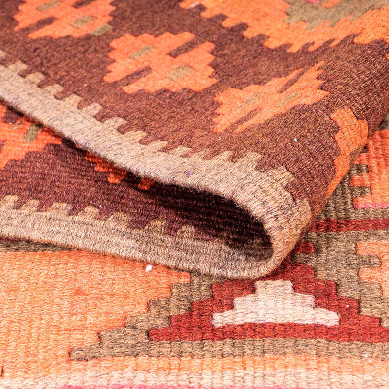 Runner Kelim-matta - gammal - 320 x 145 cm - flerfärgad