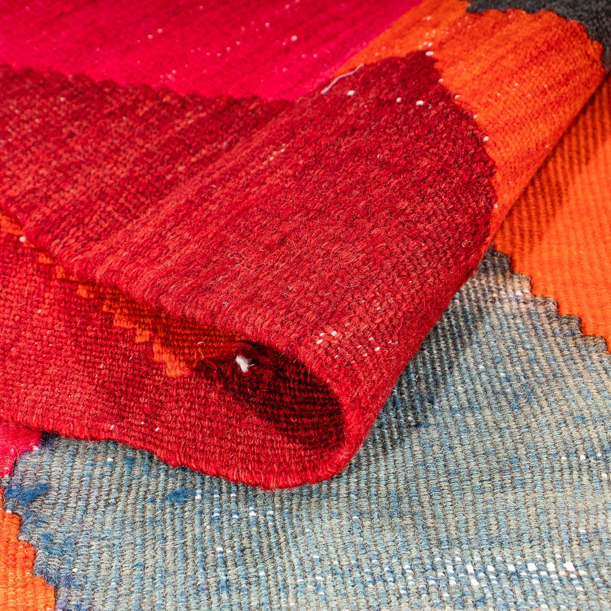 Runner Kelim-matta - gammal - 320 x 145 cm - flerfärgad