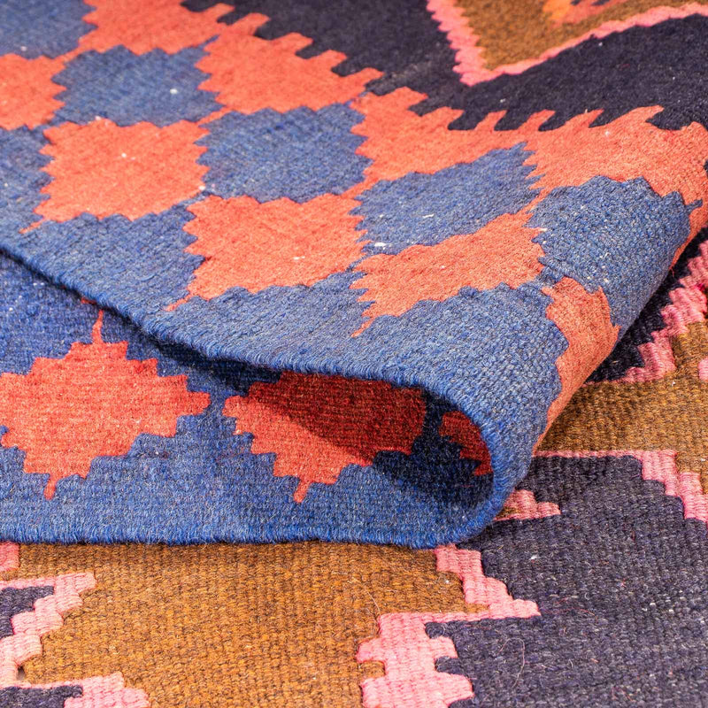 Runner Kelim-matta - gammal - 300 x 135 cm - flerfärgad