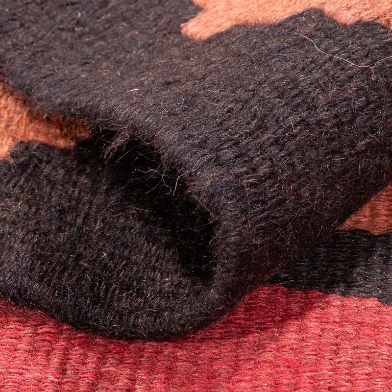 Runner Kelim-matta - gammal - 385 x 155 cm - brun