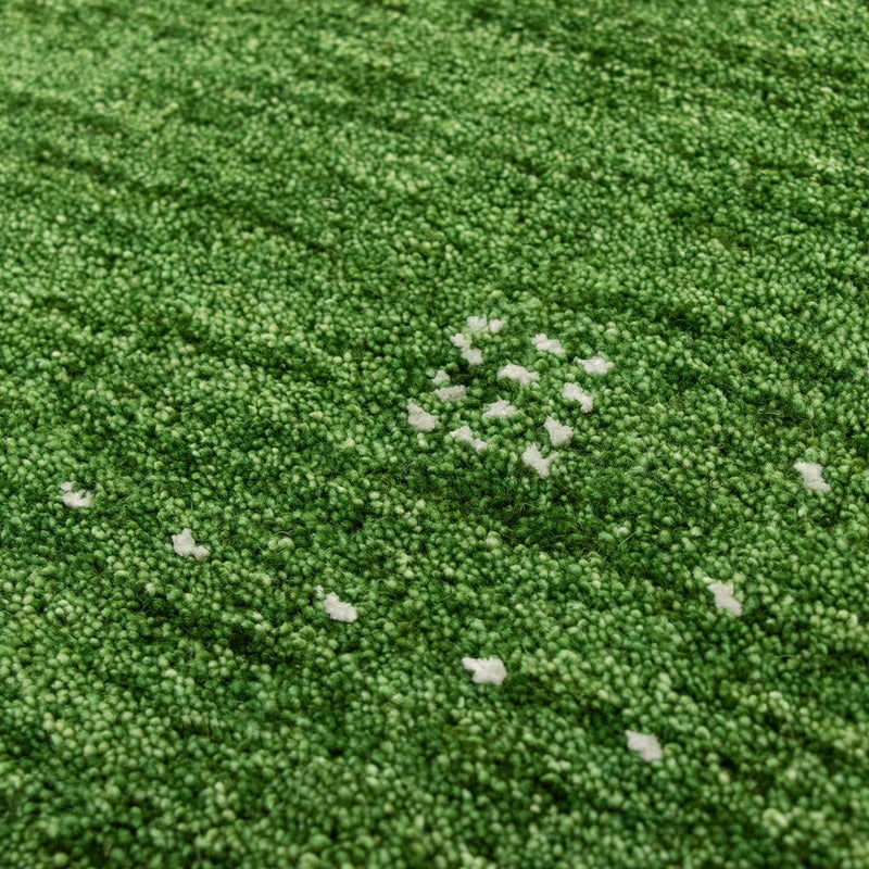 Gabbeh-matta - Softy - 143 x 72 cm - grön