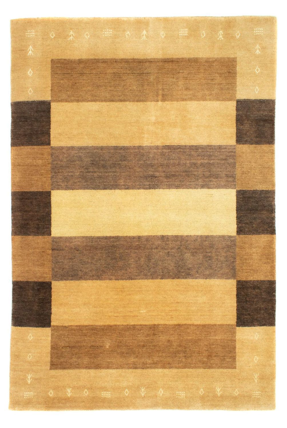 Gabbeh-matta - Softy - 229 x 164 cm - mörk beige