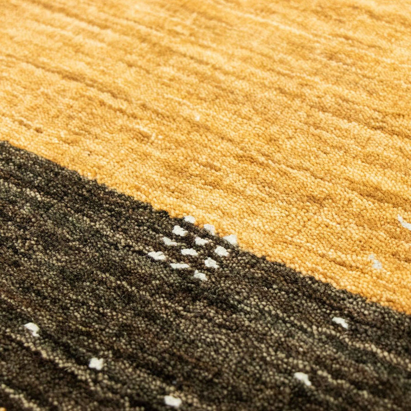 Gabbeh-matta - Softy - 137 x 73 cm - mörk beige