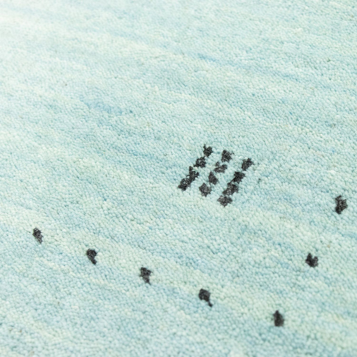 Gabbeh-matta - Softy - 142 x 73 cm - ljusblå