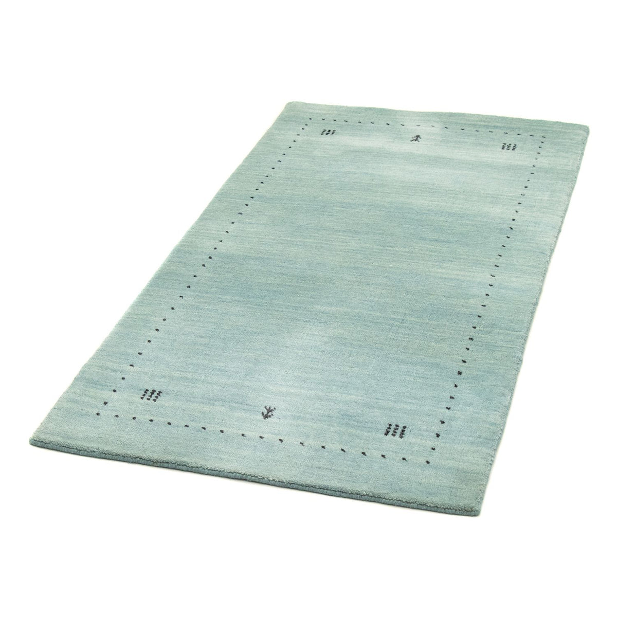 Gabbeh-matta - Softy - 142 x 73 cm - ljusblå