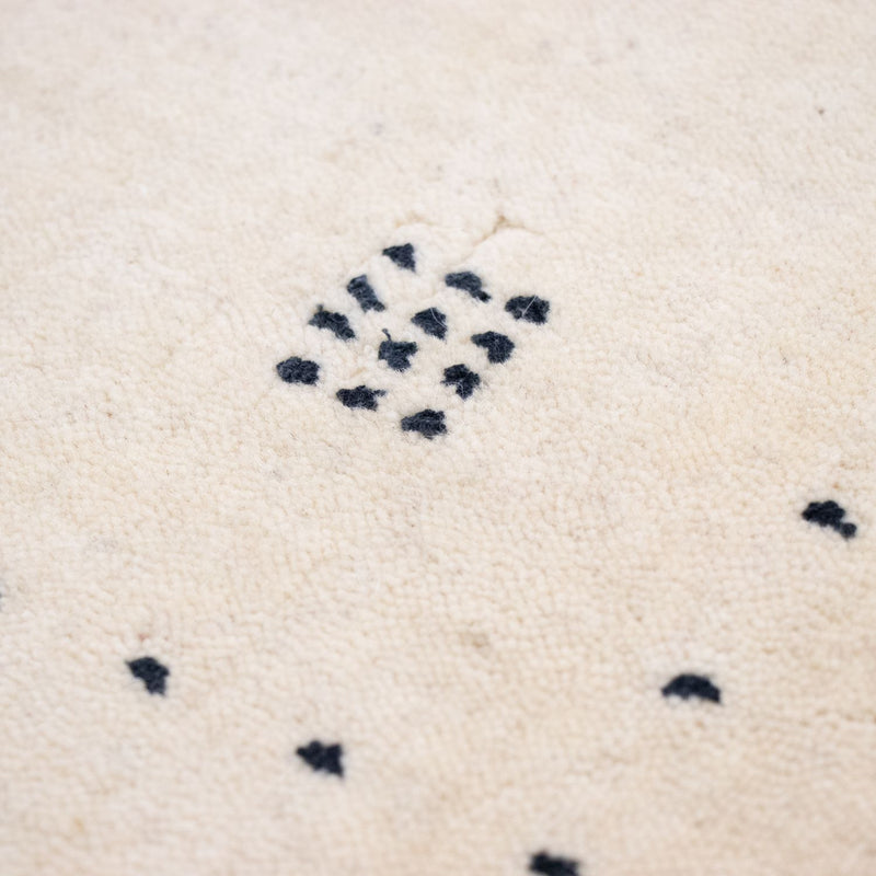 Gabbeh-matta - Softy - 90 x 60 cm - naturvit