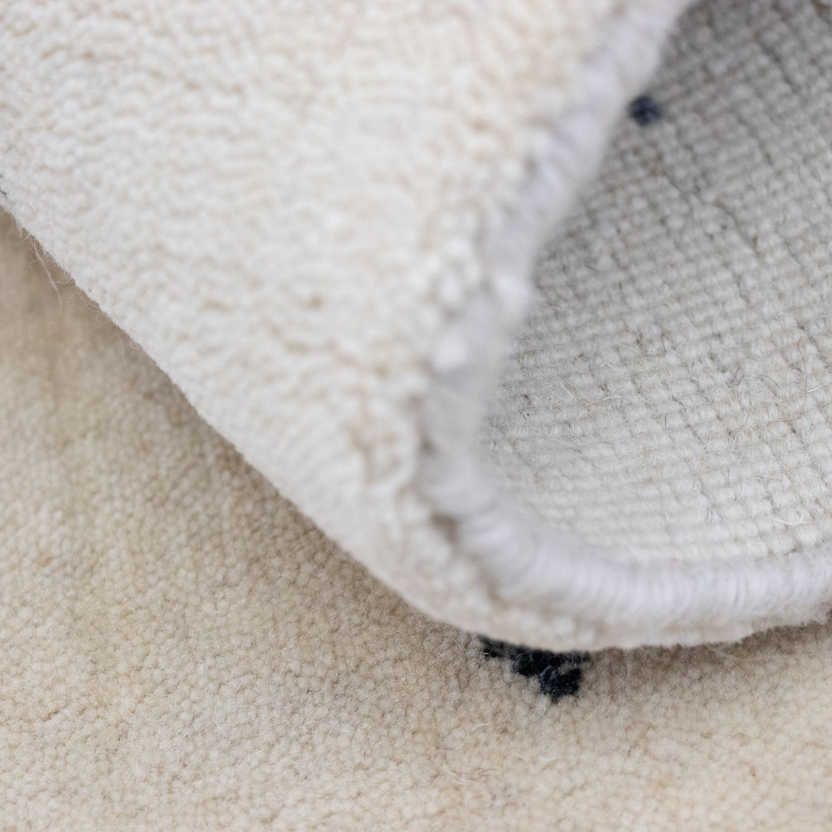 Gabbeh-matta - Softy - 90 x 60 cm - naturvit