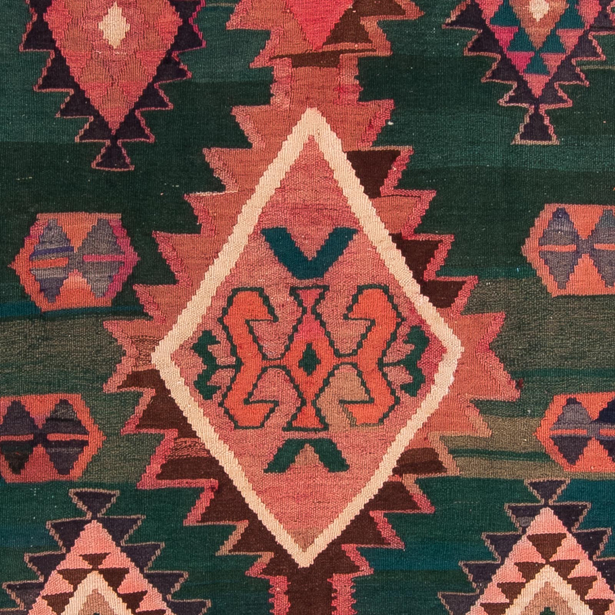 Kelim-matta - gammal - 310 x 175 cm - flerfärgad