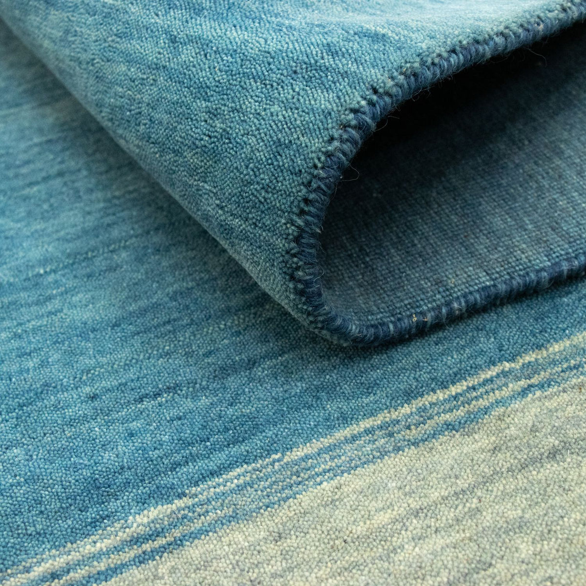 Gabbeh-matta - Softy - 203 x 144 cm - blå