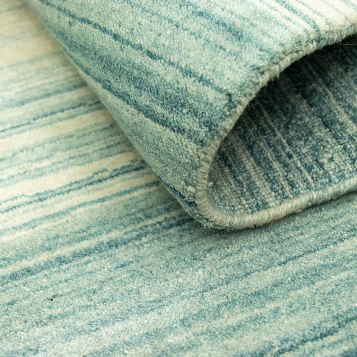 Gabbeh-matta - Softy - 195 x 144 cm - ljusblå