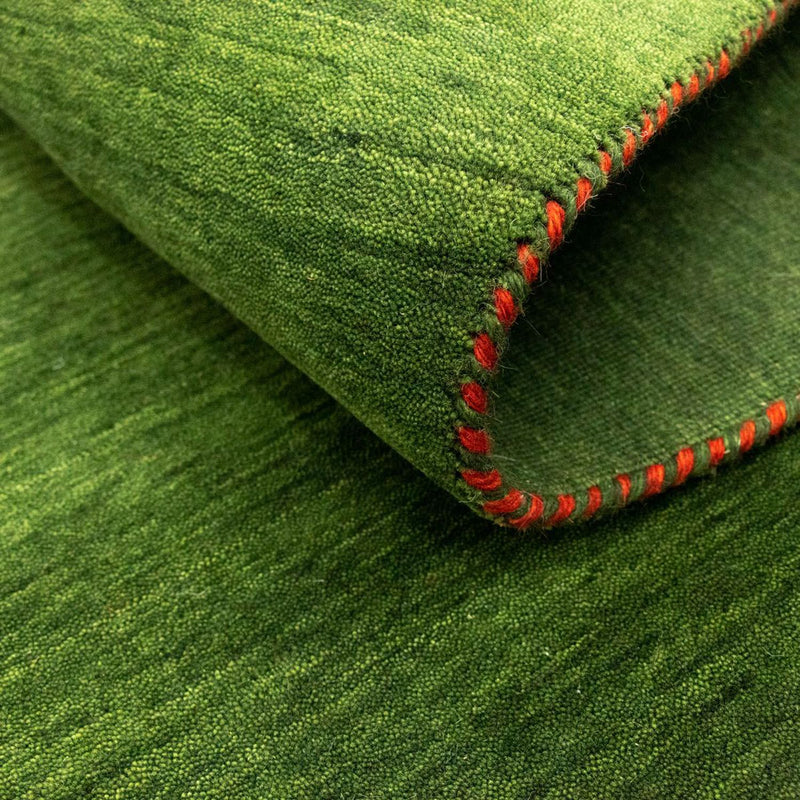 Gabbeh-matta - Softy - 196 x 145 cm - grön