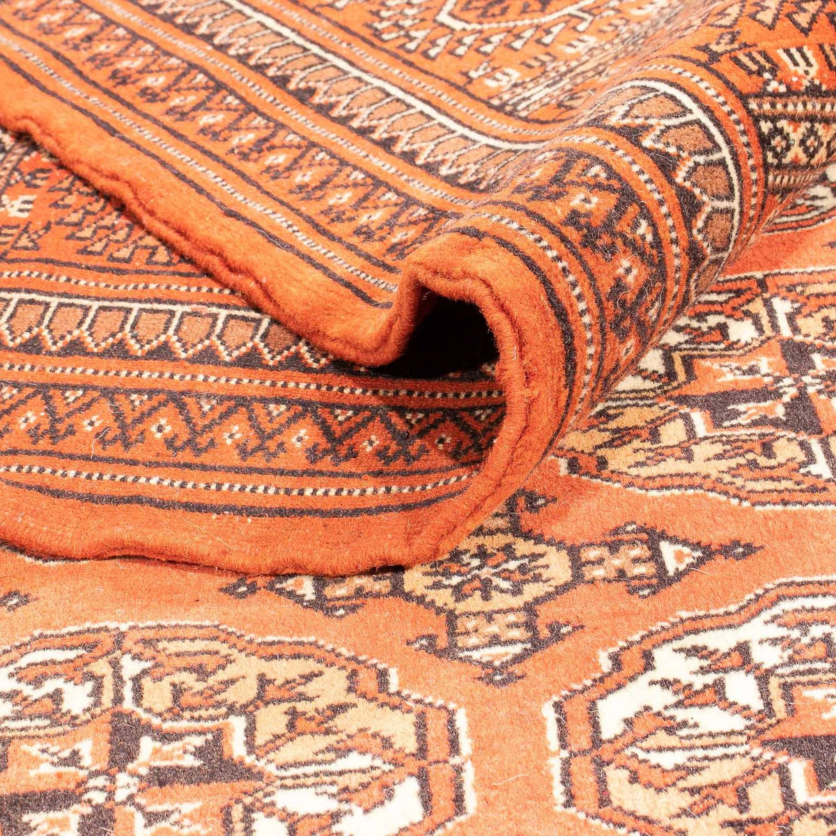 Turkaman-matta - 333 x 260 cm - mörkröd