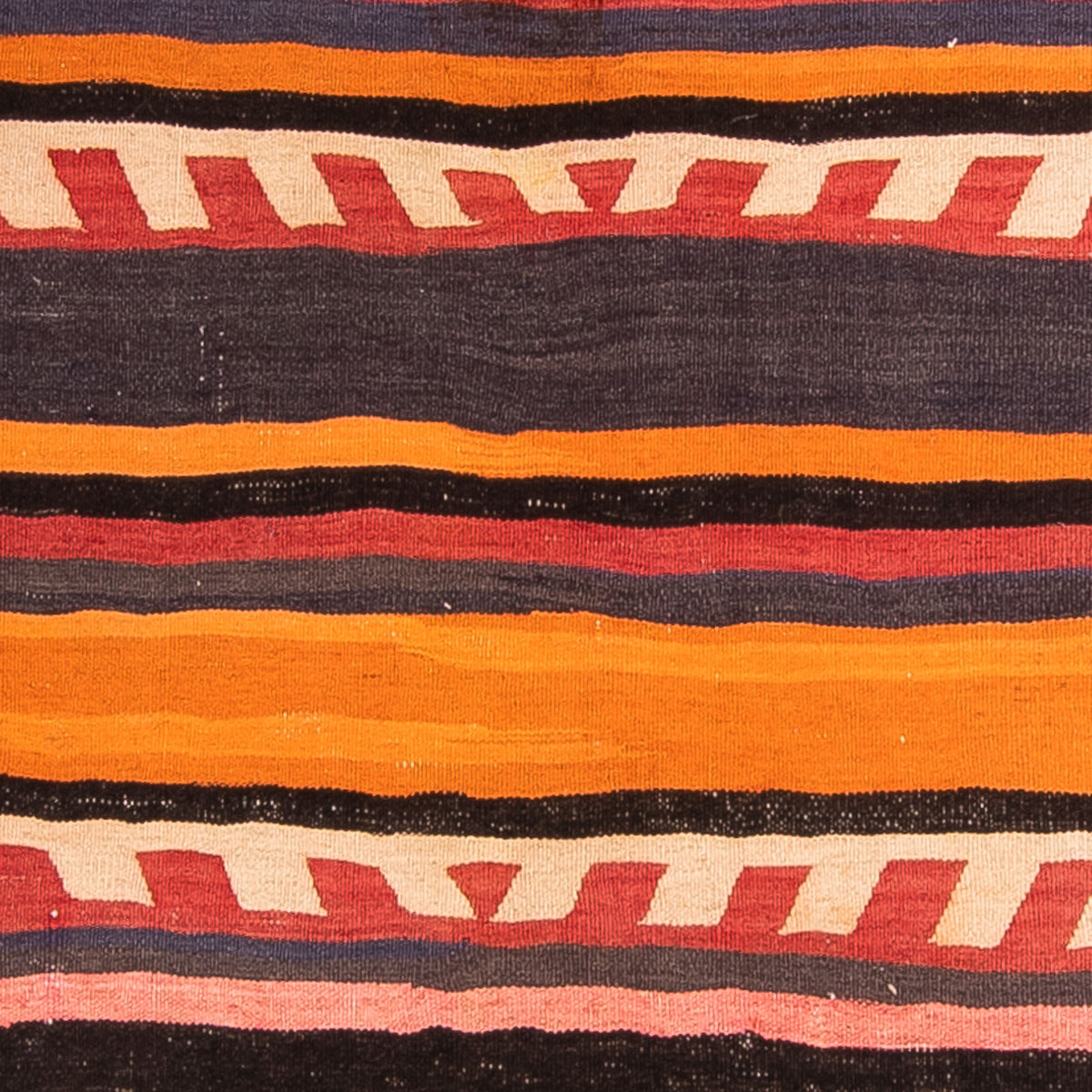 Runner Kelim-matta - gammal - 295 x 120 cm - flerfärgad