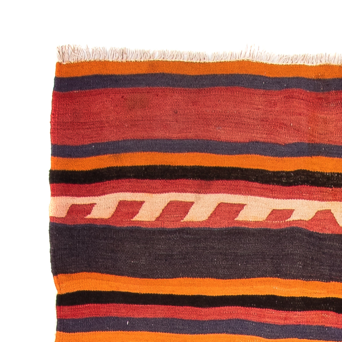 Runner Kelim-matta - gammal - 295 x 120 cm - flerfärgad