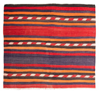 Kelim-matta - gammal - 165 x 150 cm - flerfärgad