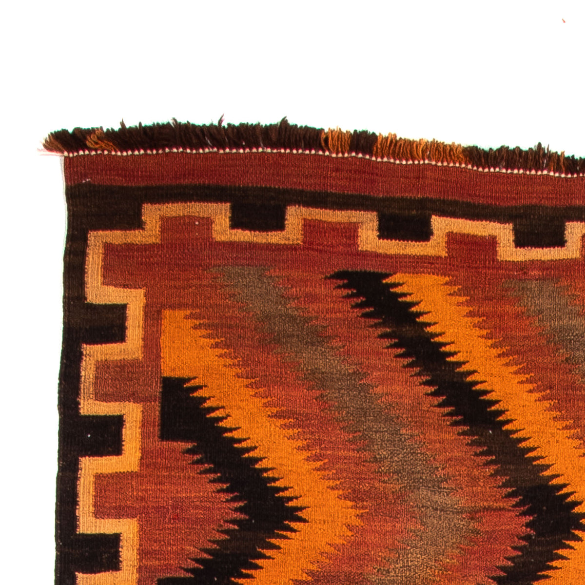 Runner Kelim-matta - gammal - 320 x 140 cm - flerfärgad