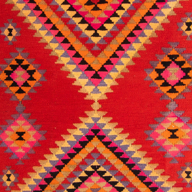 Runner Kelim-matta - gammal - 400 x 155 cm - flerfärgad