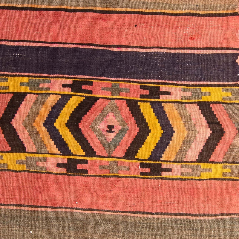 Runner Kelim-matta - gammal - 300 x 125 cm - flerfärgad