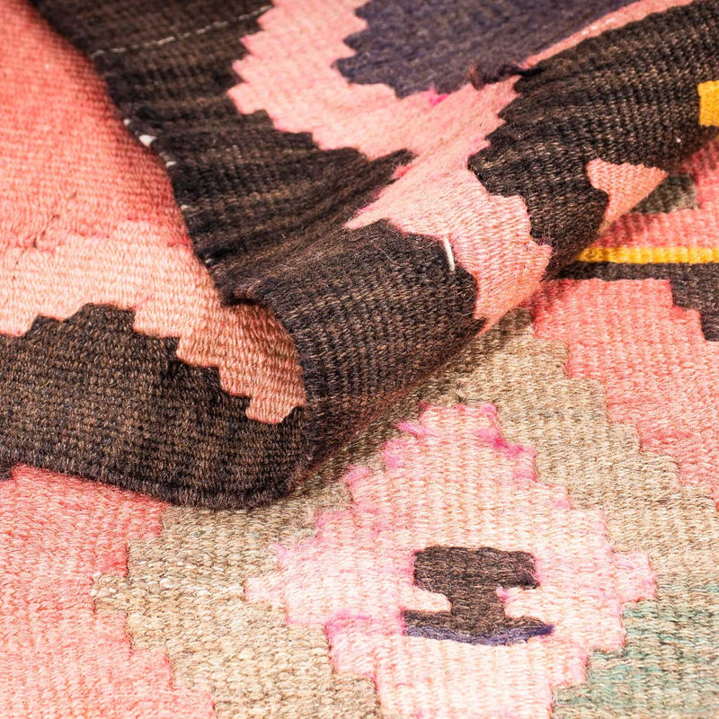 Runner Kelim-matta - gammal - 300 x 125 cm - flerfärgad