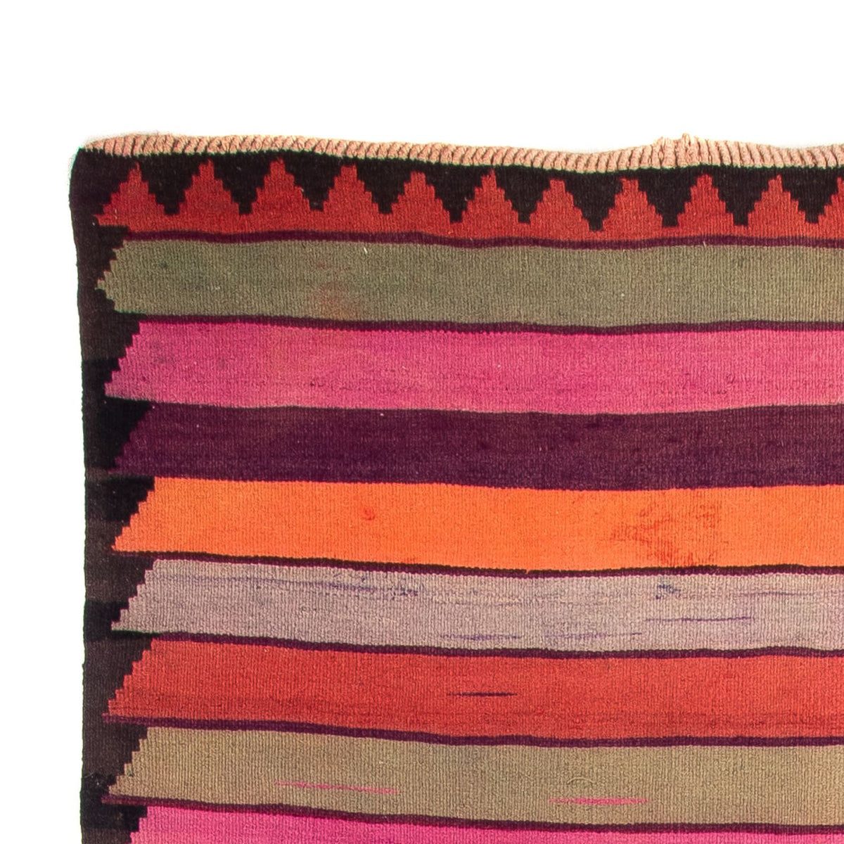 Kelim-matta - gammal - 340 x 180 cm - flerfärgad