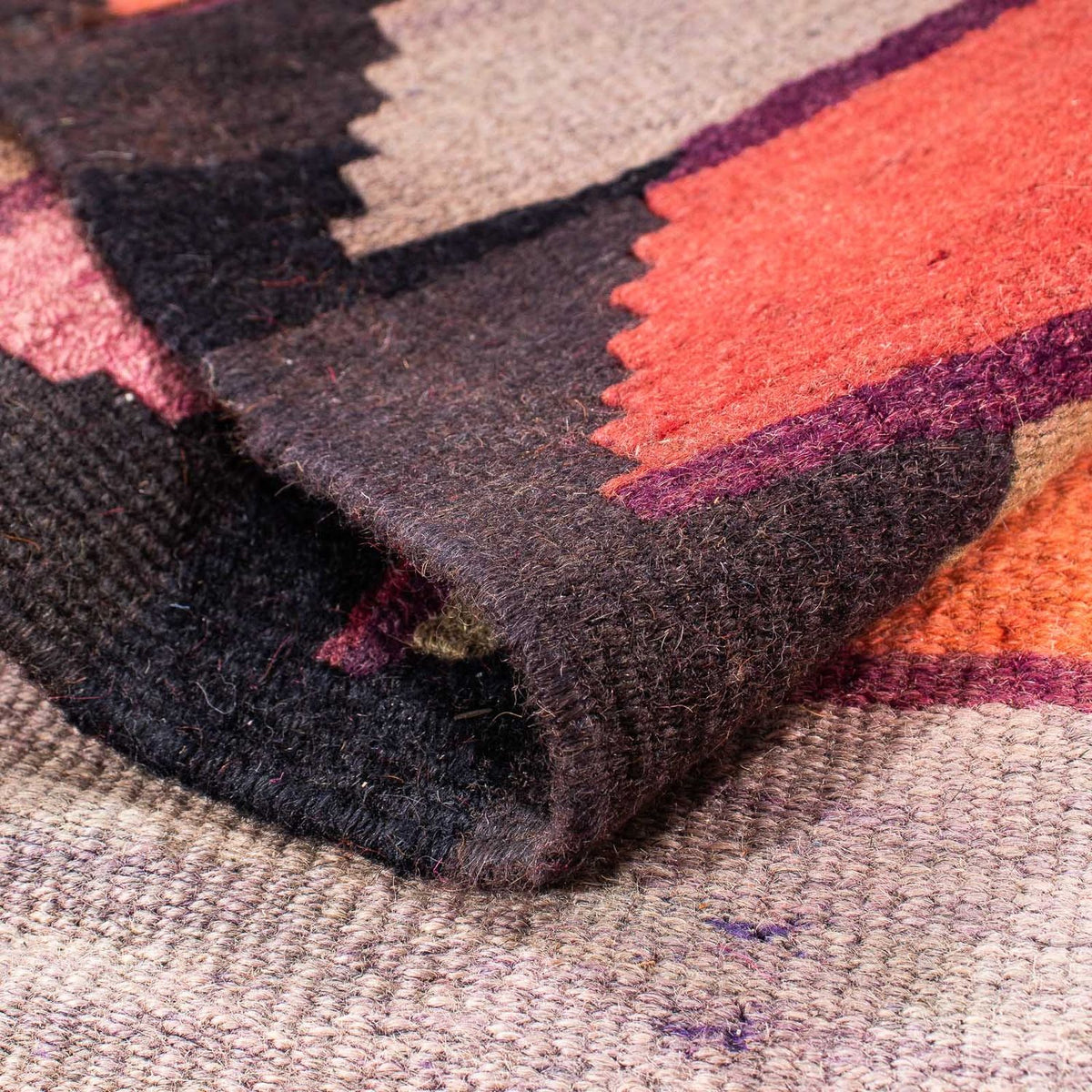 Kelim-matta - gammal - 340 x 180 cm - flerfärgad