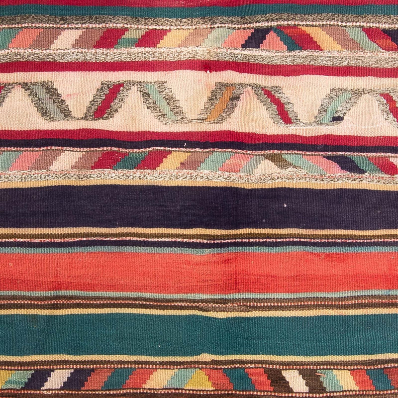 Kelim-matta - gammal - 204 x 184 cm - flerfärgad