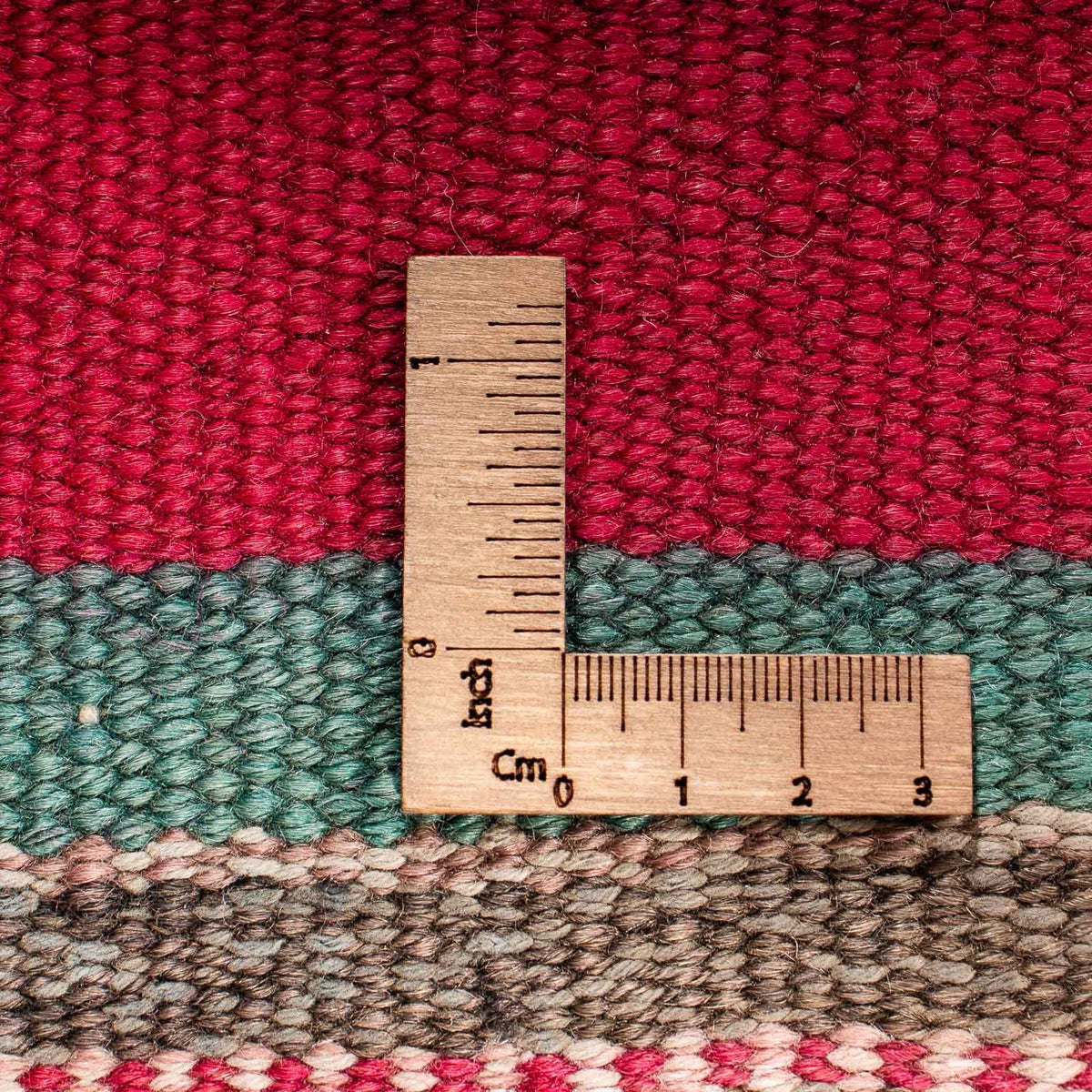 Kelim-matta - gammal - 204 x 184 cm - flerfärgad