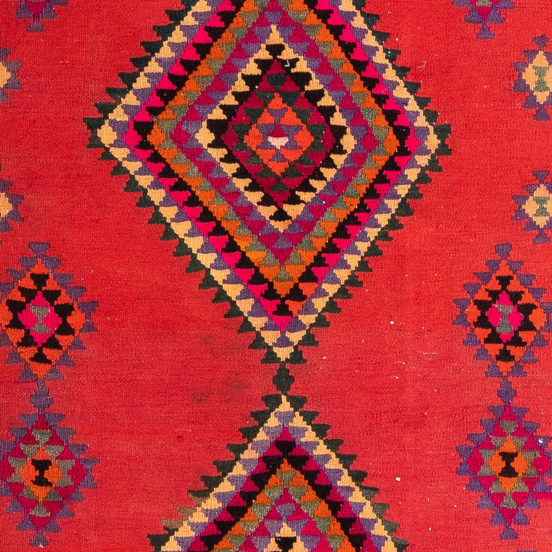 Runner Kelim-matta - gammal - 390 x 155 cm - flerfärgad