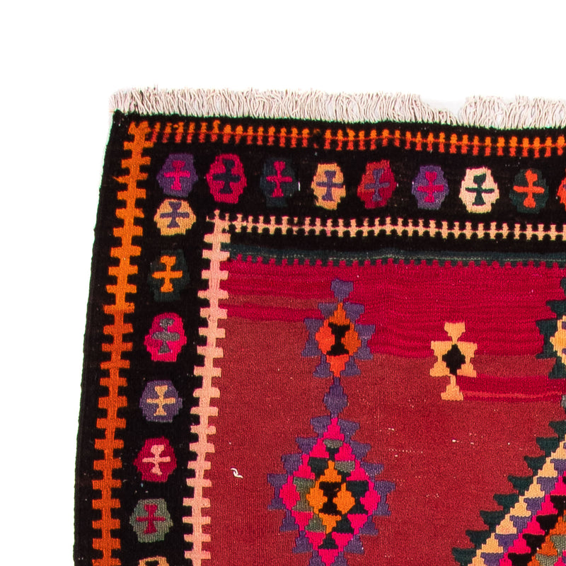 Runner Kelim-matta - gammal - 390 x 155 cm - flerfärgad