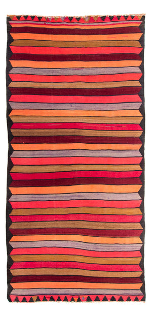 Kelim-matta - gammal - 330 x 170 cm - flerfärgad