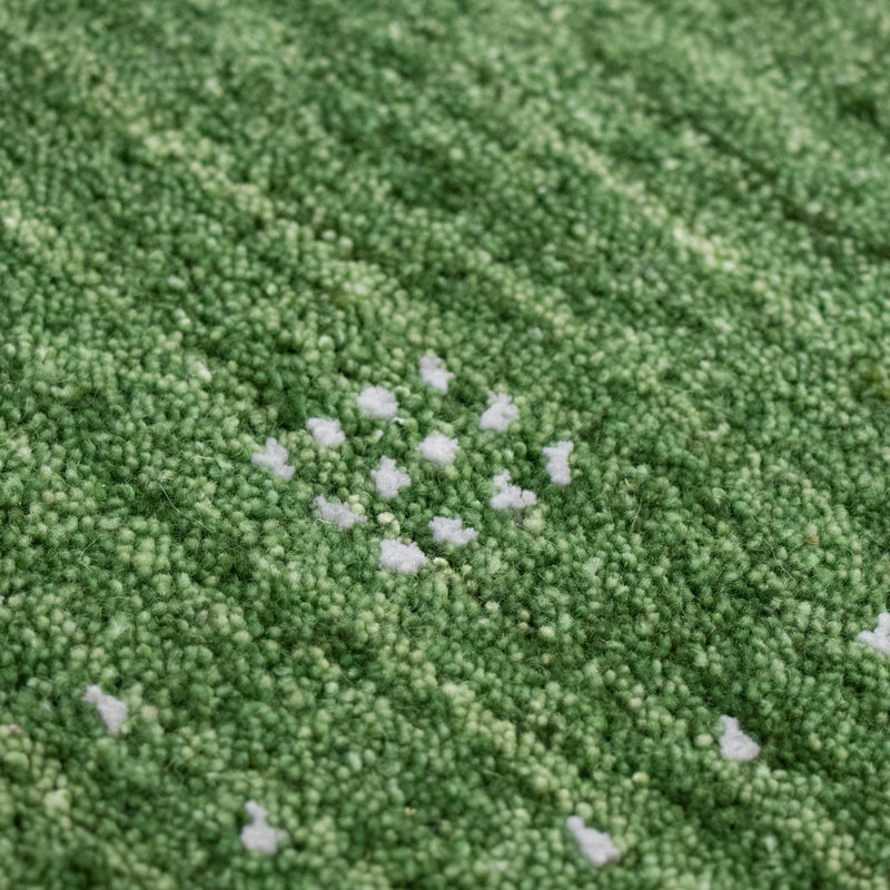 Gabbeh-matta - Softy - 88 x 62 cm - grön