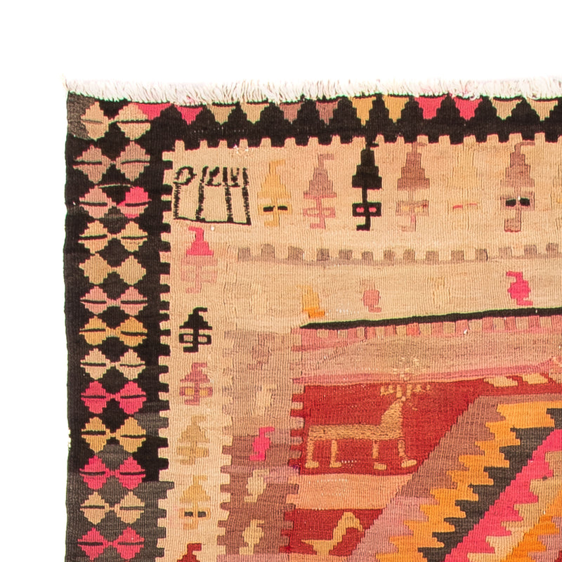 Runner Kelim-matta - gammal - 275 x 150 cm - flerfärgad