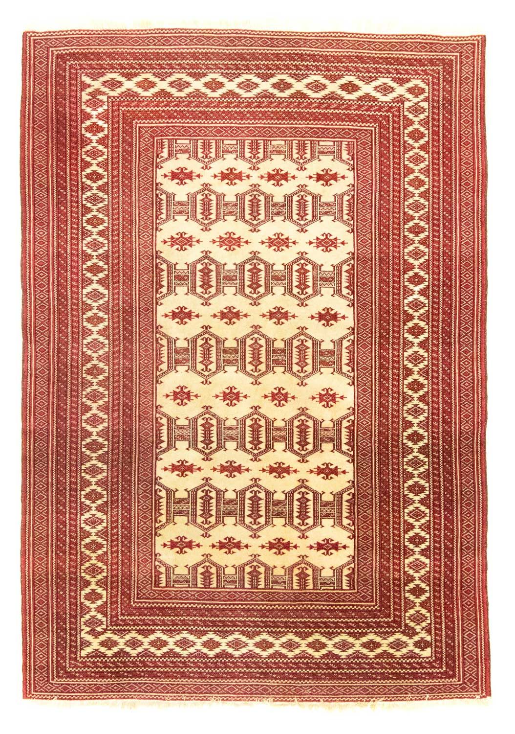 Turkaman-matta - 185 x 135 cm - röd