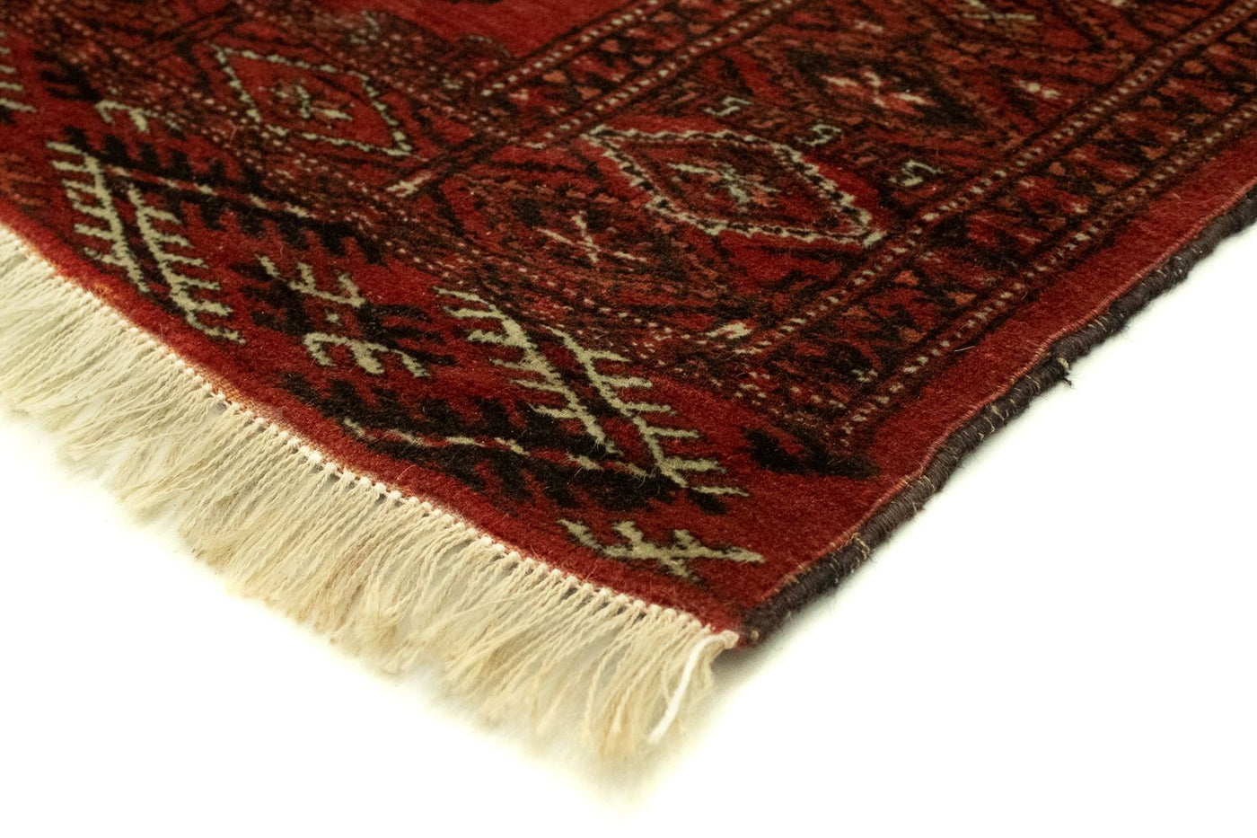 Turkaman-matta - 174 x 128 cm - röd