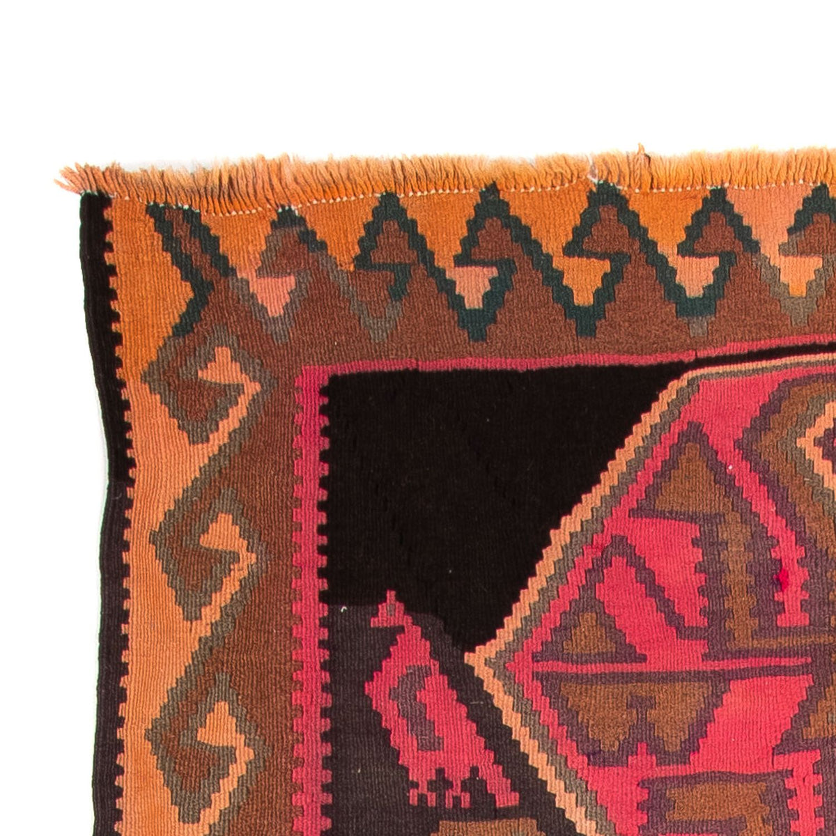 Runner Kelim-matta - gammal - 340 x 150 cm - flerfärgad