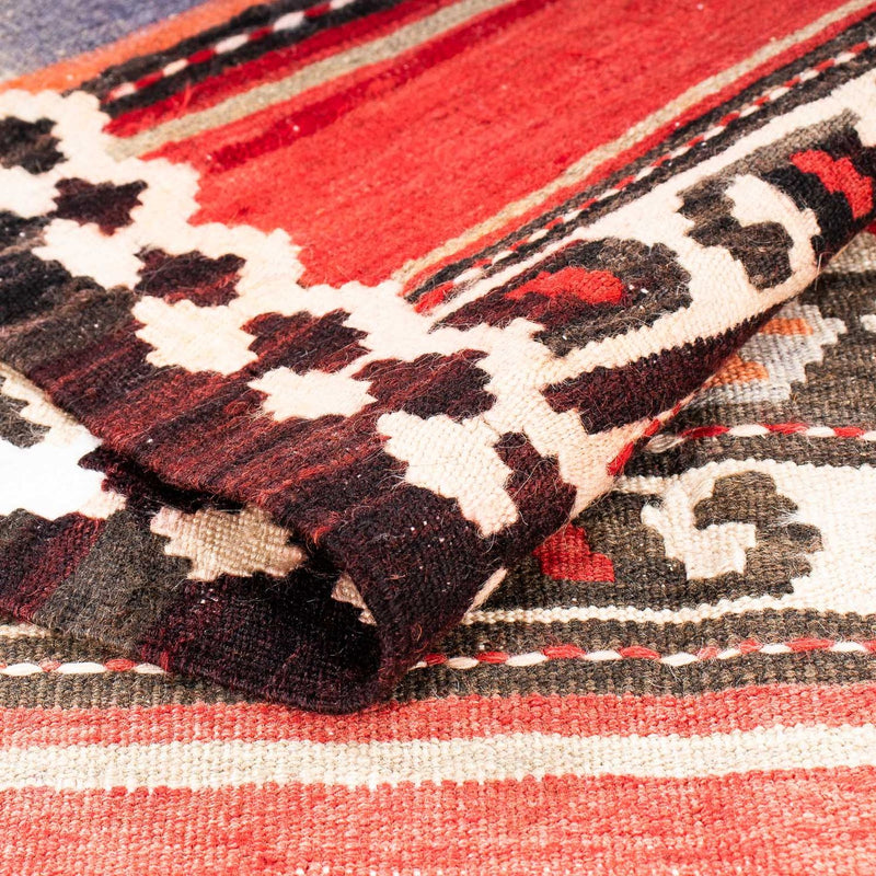 Runner Kelim-matta - gammal - 310 x 140 cm - flerfärgad