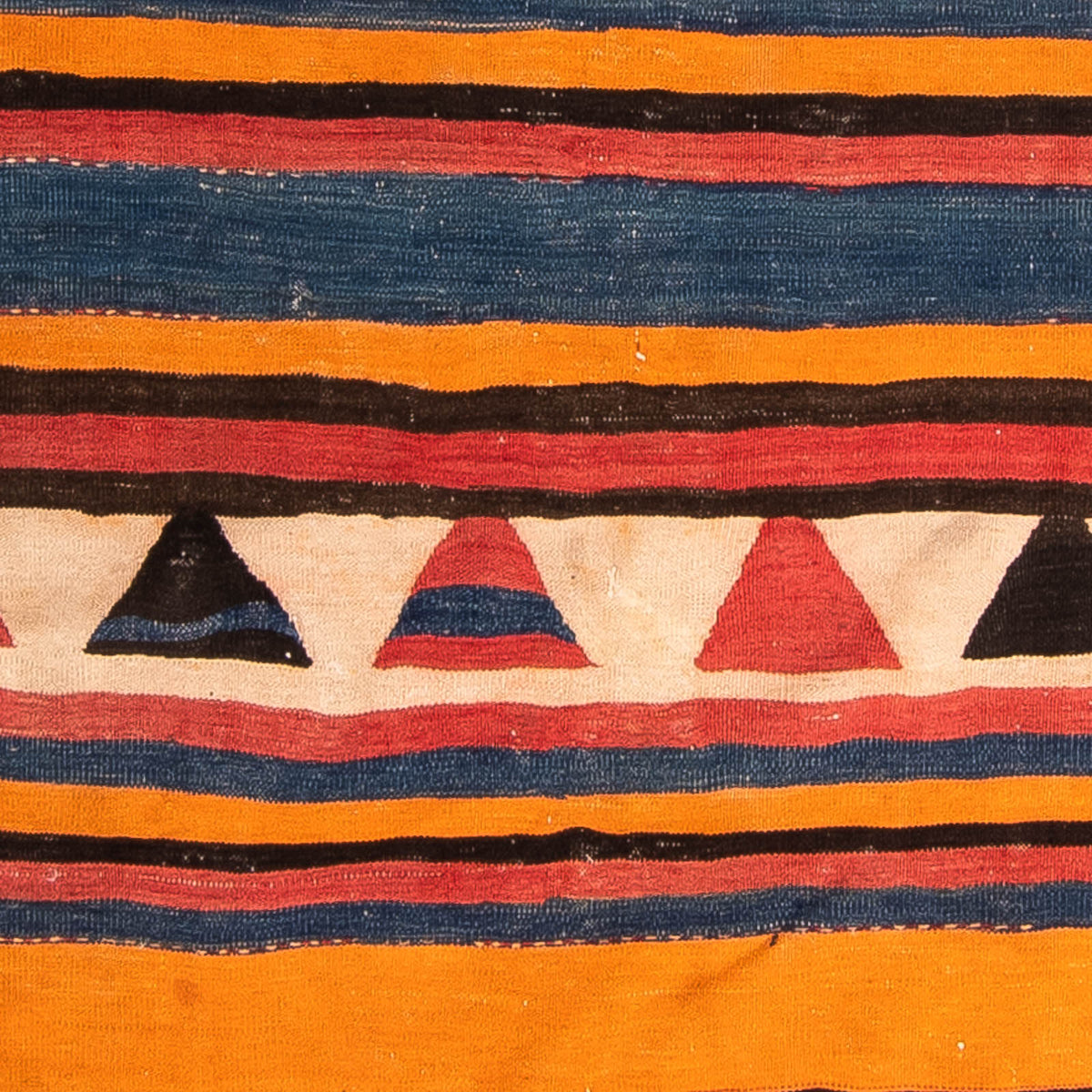 Runner Kelim-matta - gammal - 260 x 163 cm - flerfärgad