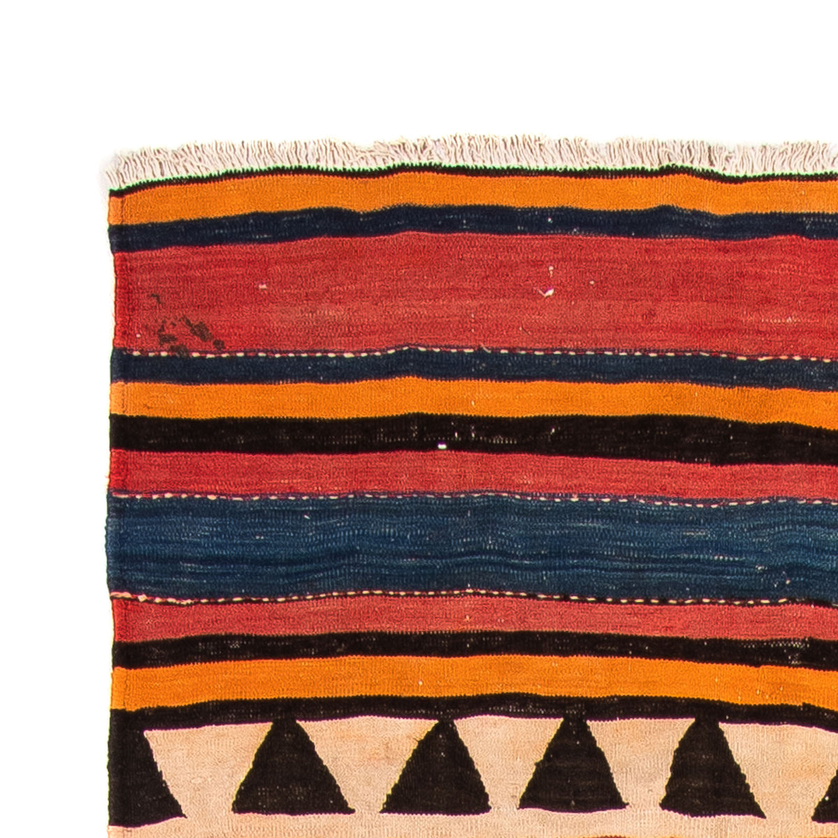 Runner Kelim-matta - gammal - 260 x 163 cm - flerfärgad