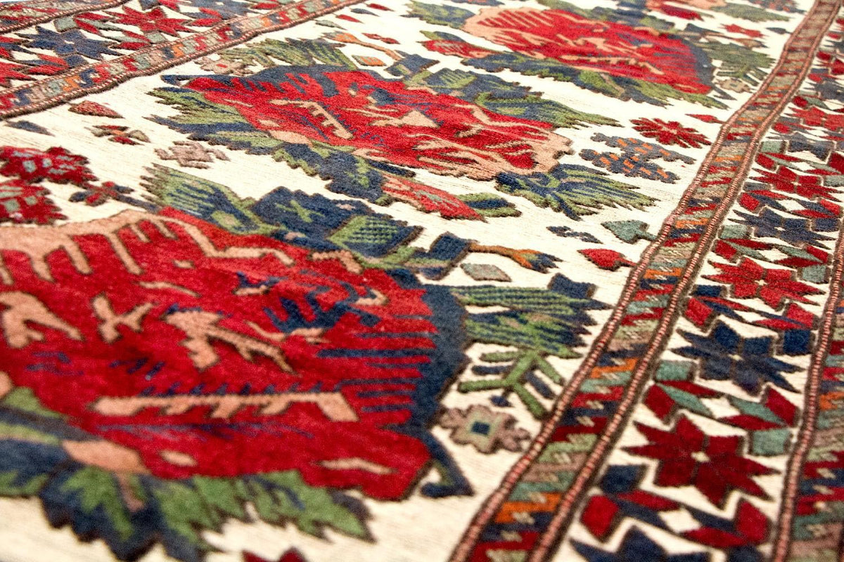 Runner Kelim Carpet - orientalisk matta - 370 x 82 cm - beige